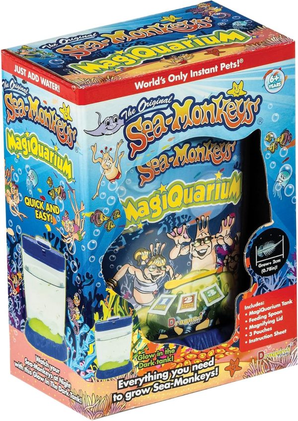 Sea-Monkeys Magiquarium - World's Easiest. No-Mess Pet - Grow Your Own Pet in a Light-Up Aquarium - Ages 6 and Up - One Kit
