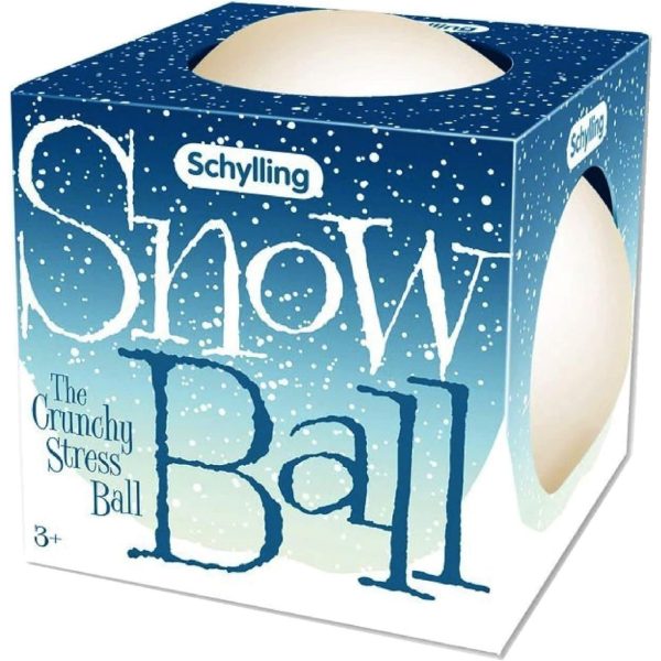 NeeDoh Snow Ball Stress Balls - Crunchy & Squishy - 2 Pack